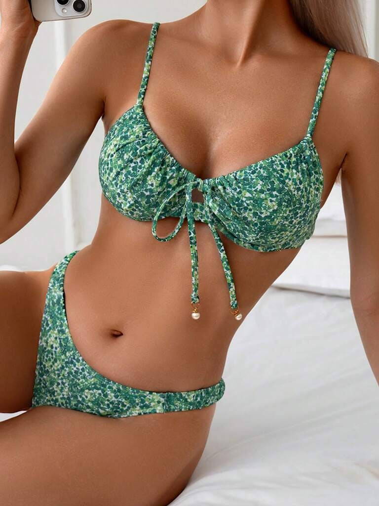 Biquíni Multicolorido Verde Rizya