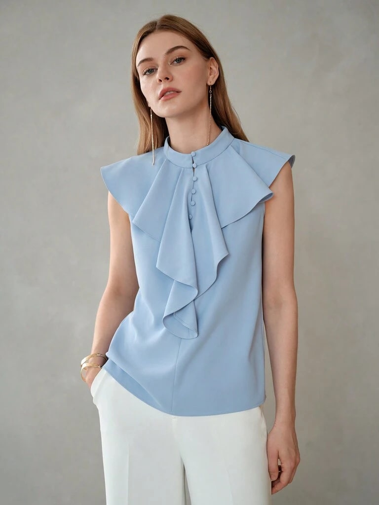 Blusa Feminina Gola Alta Parma