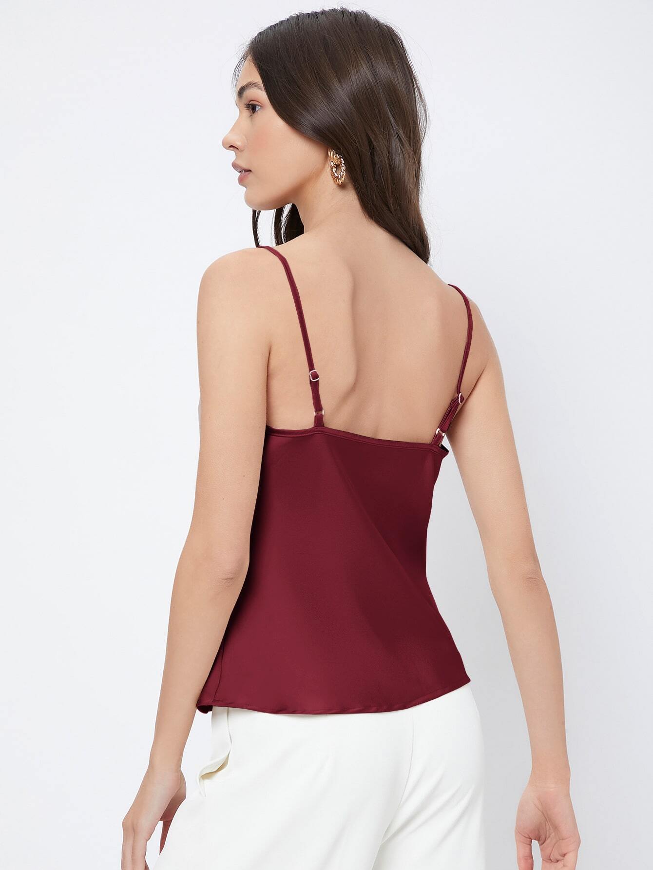 Blusa Feminina Regata Vinho Modelo Social