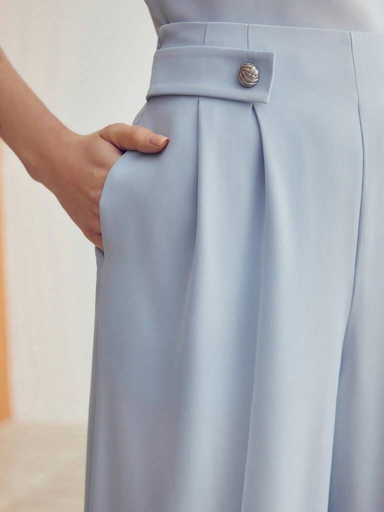 Calça Feminina Social Plissada