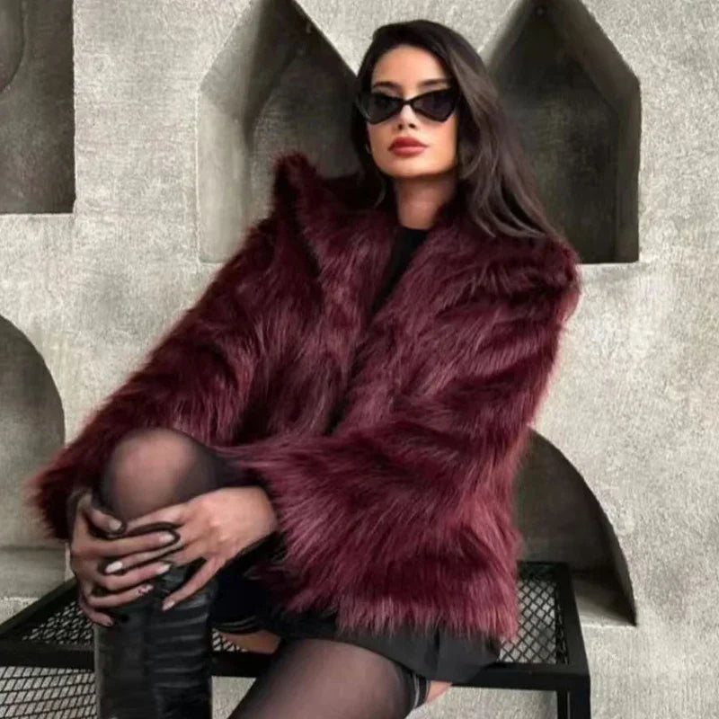 Casaco Feminino De Lã Berlim Trend Marsala