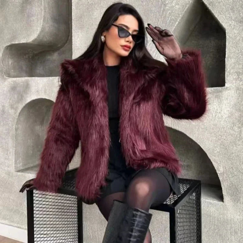 Casaco Feminino De Lã Berlim Trend Marsala