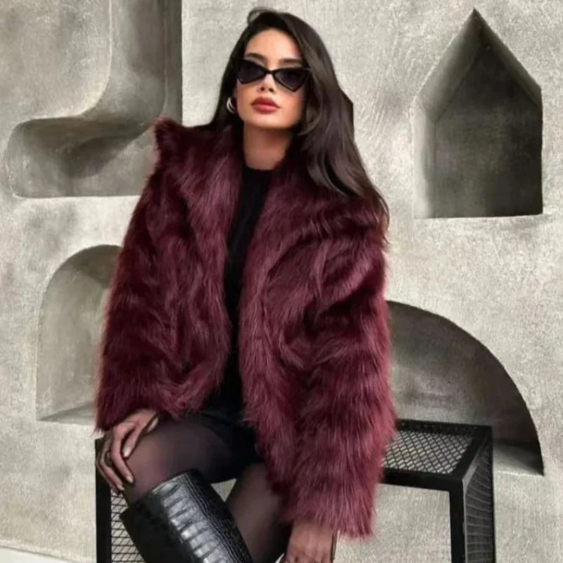 Casaco Feminino De Lã Berlim Trend Marsala
