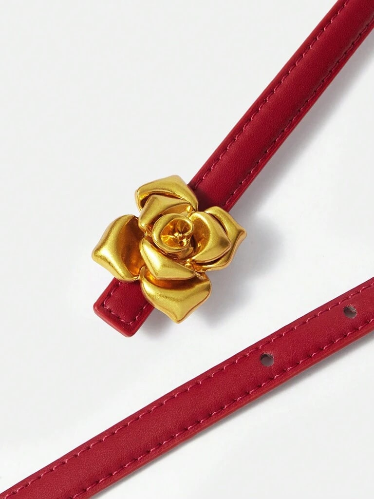 Cinto Feminino Vermelho Alessandria