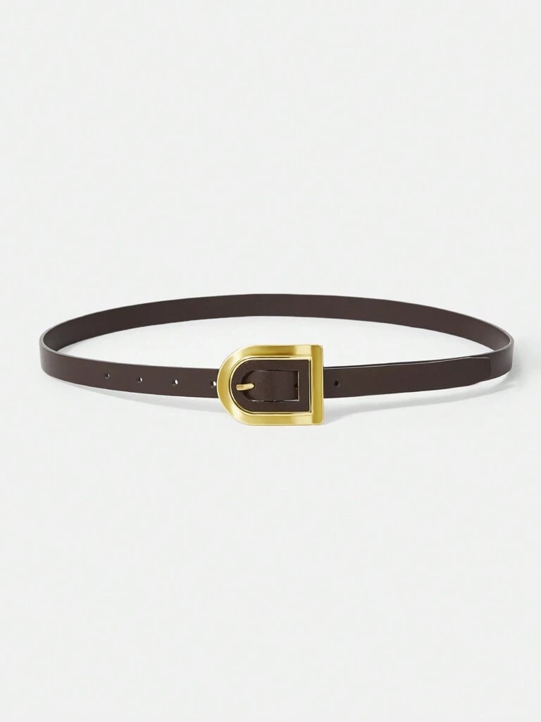 Cinto Feminino de Couro Genuíno Café Vicenza