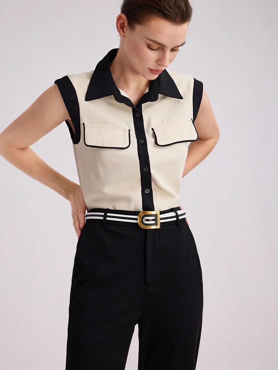 Cinto Feminino de Couro Genuíno Siena