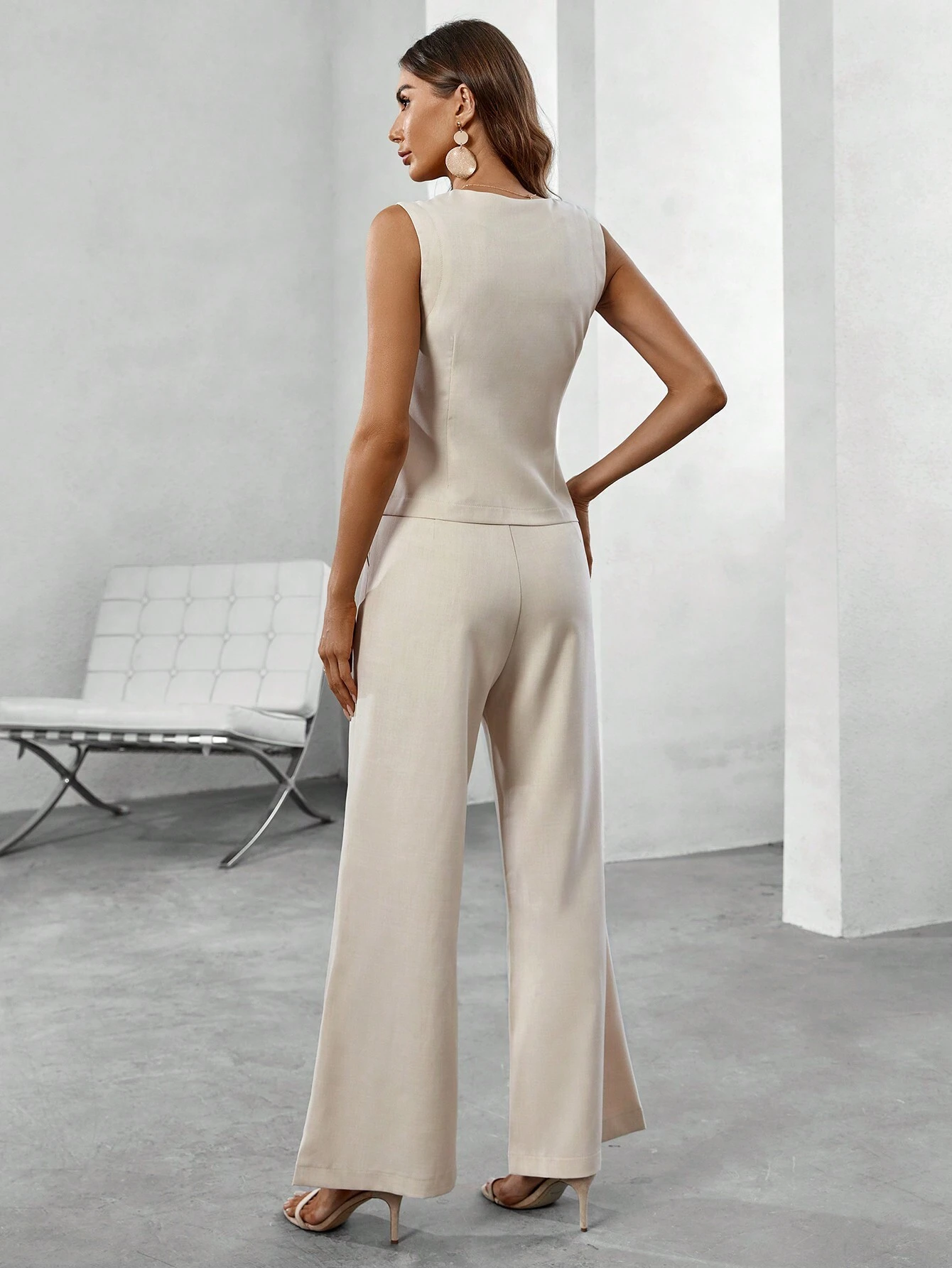 Conjunto Feminino Bege Madri