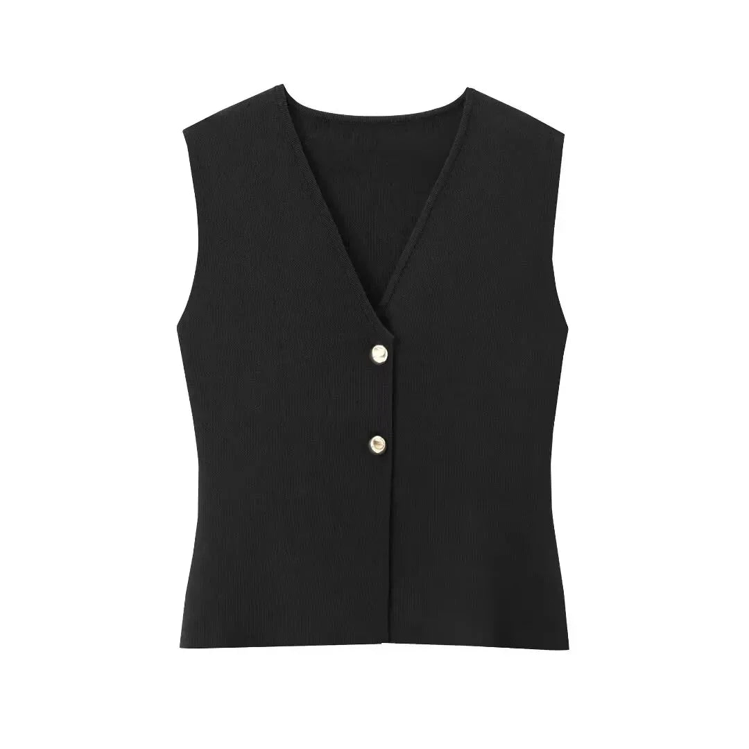 Conjunto Feminino Blusa e Saia Decote em V Cintura Alta Rute