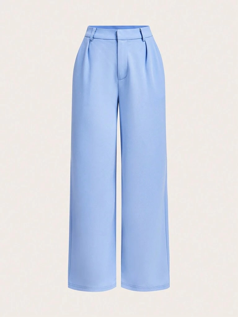 Conjunto Feminino Calça e Jaqueta Curta Azul Malvinas