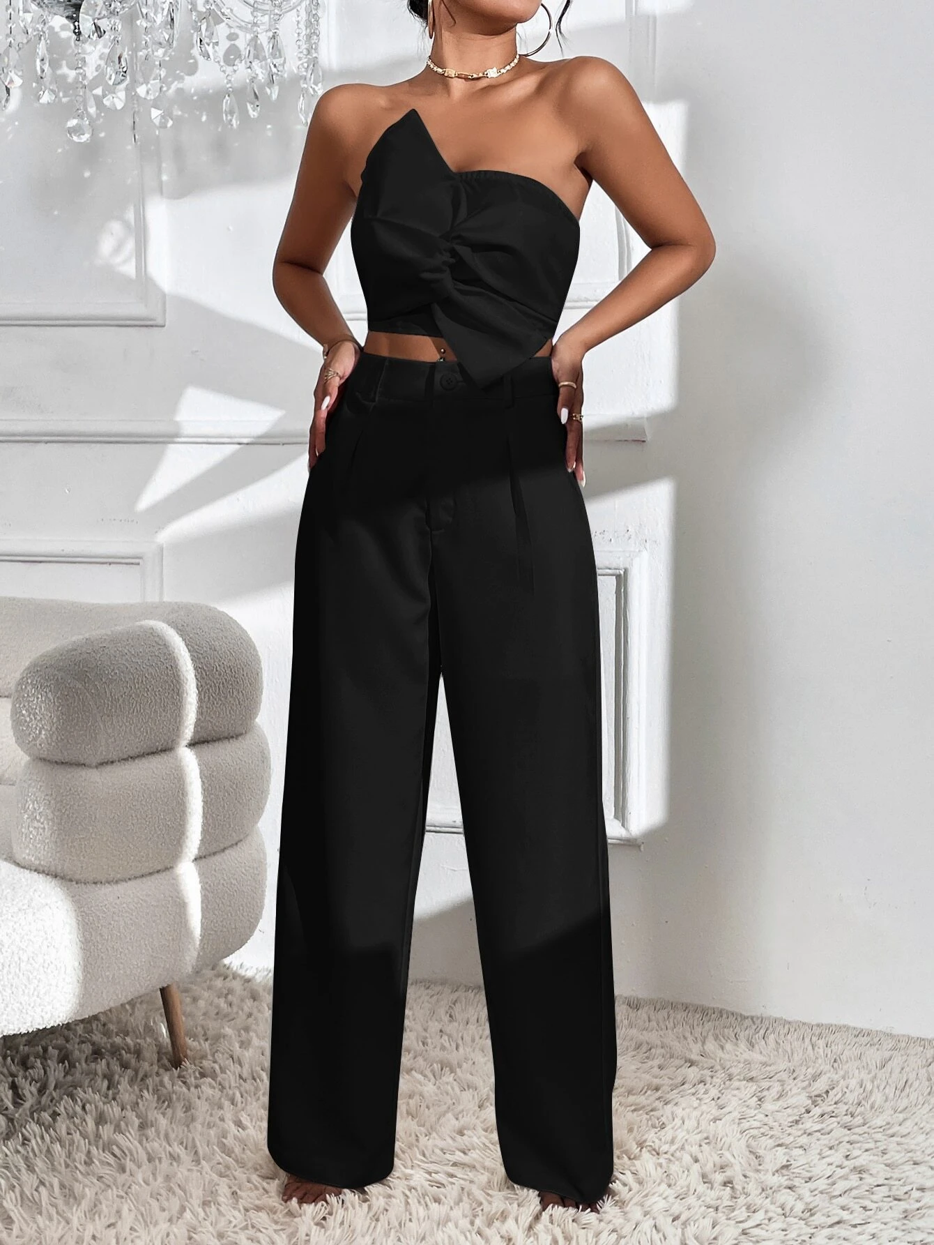 Conjunto Feminino Elegância Privé Preto