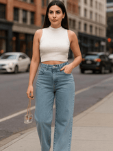 Jeans Calça Feminina Lavagem Média Atlanta