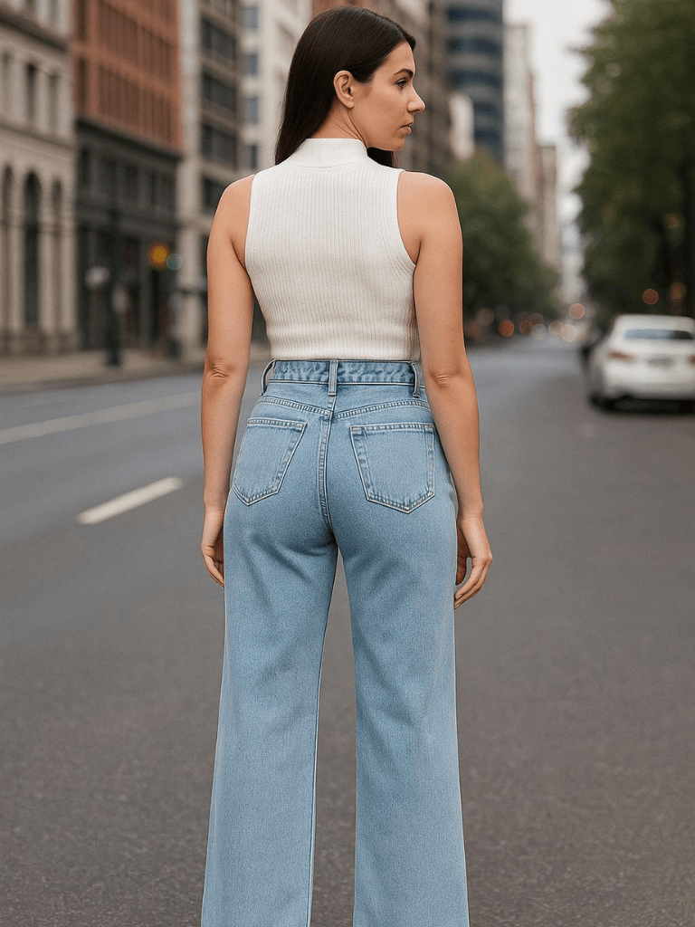 Jeans Calça Feminina Lavagem Média Atlanta