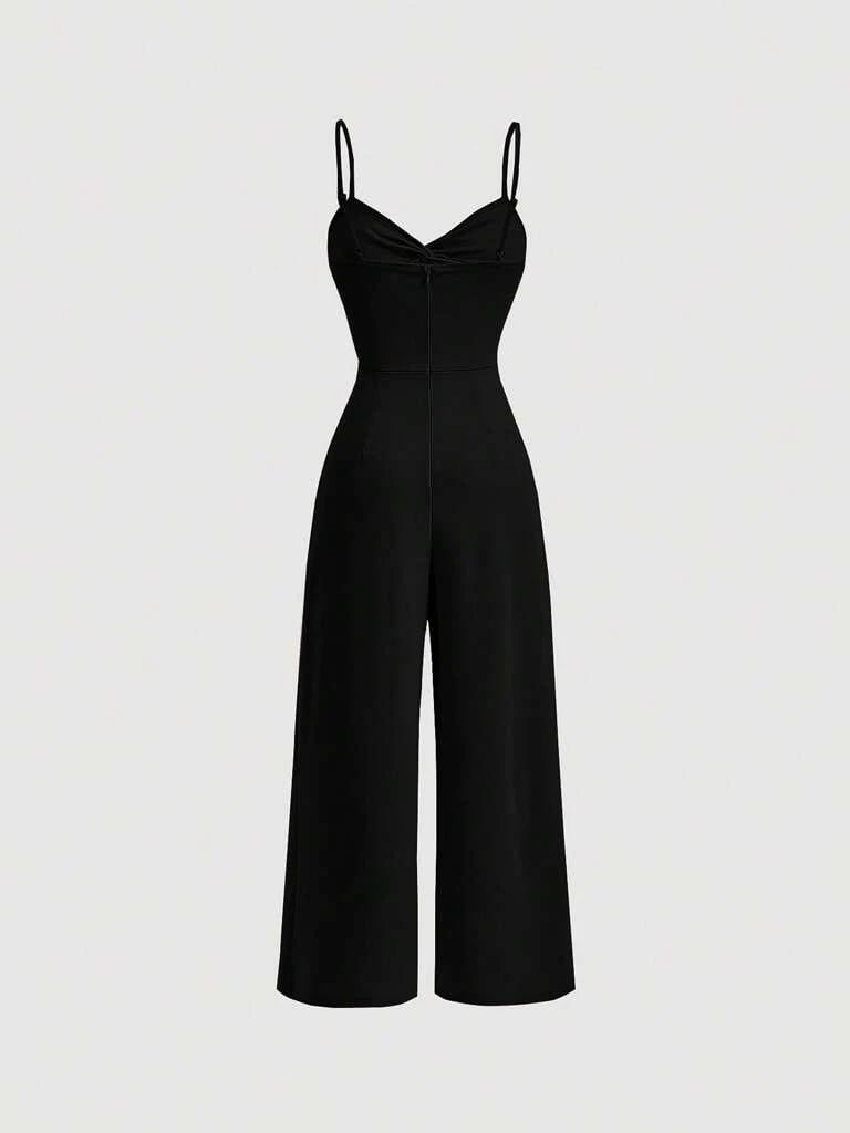 Macacão Feminino Longo Preto Forlì