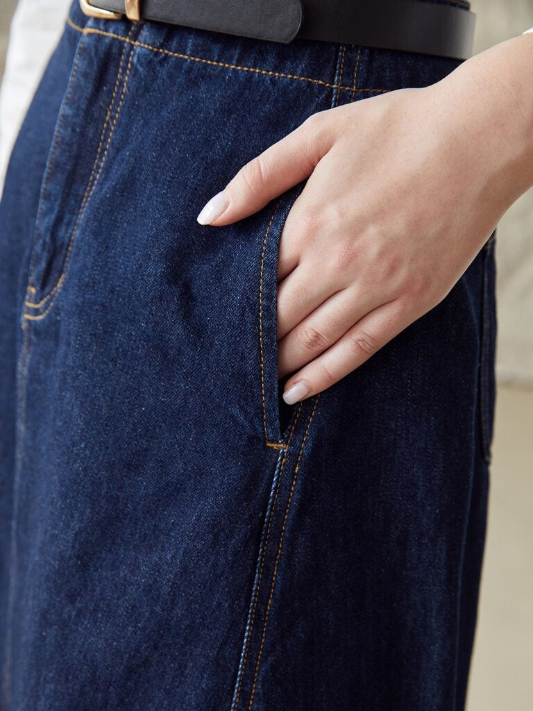 Saia Midi Jeans Ostuni