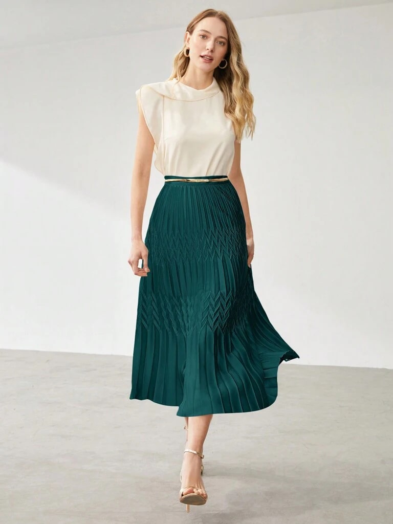 Saia Midi Verde Jesi
