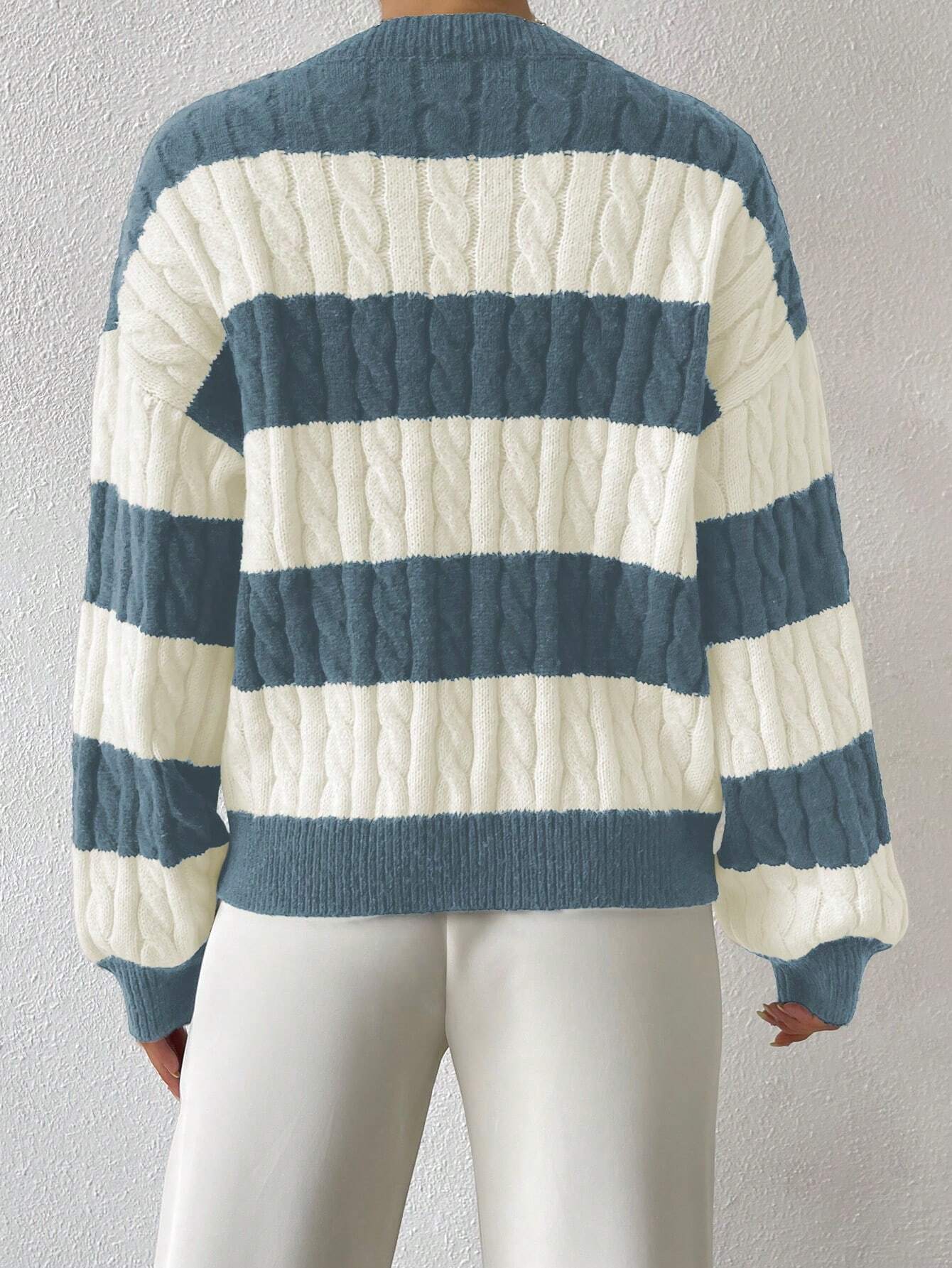 Suéter Feminino Tricot Para Inverno Branco