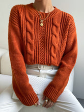 Suéter Feminino Tricot Para Inverno Marrom