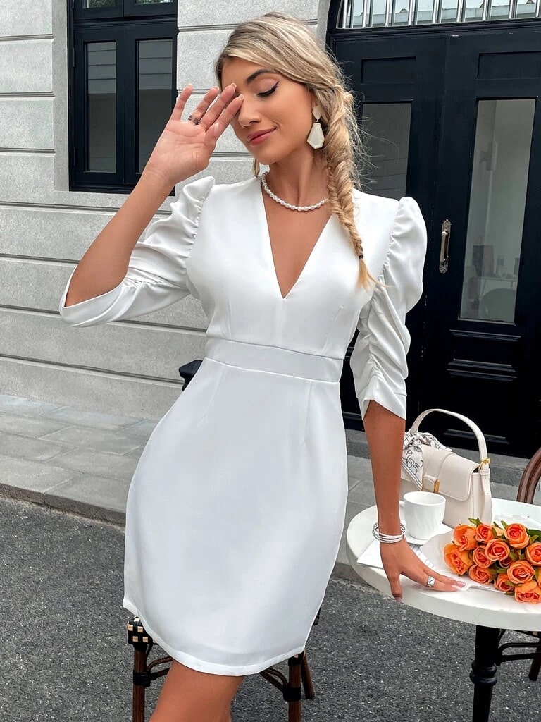Vestido Branco Curto Antonella