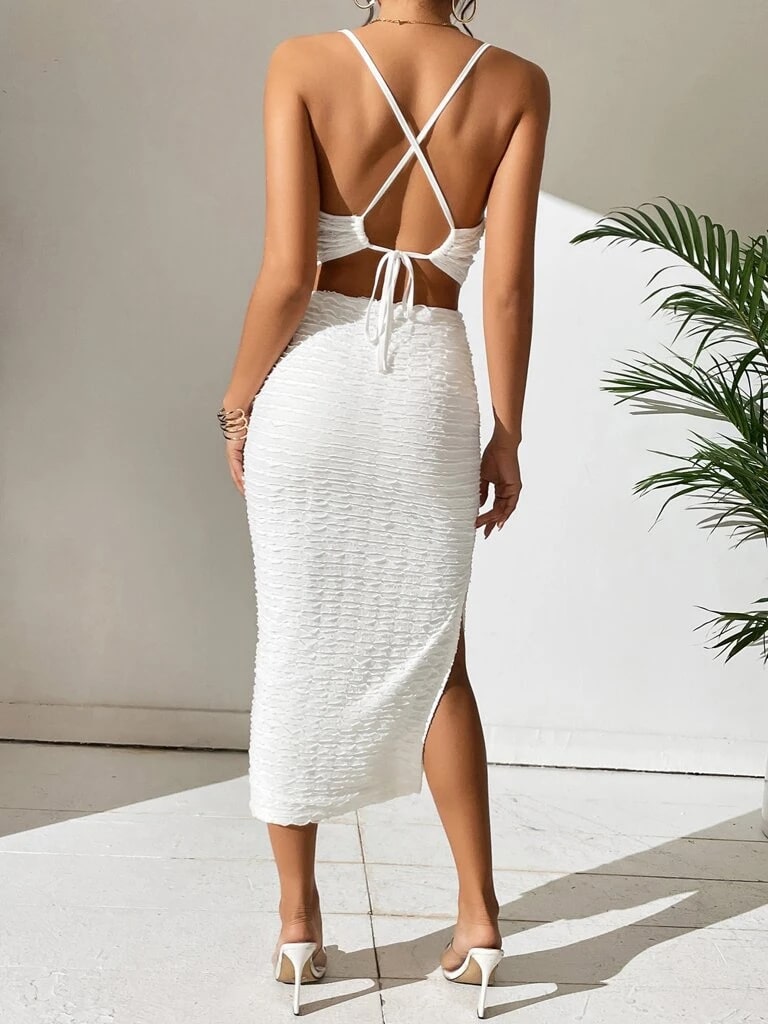 Vestido Branco Midi Elisa