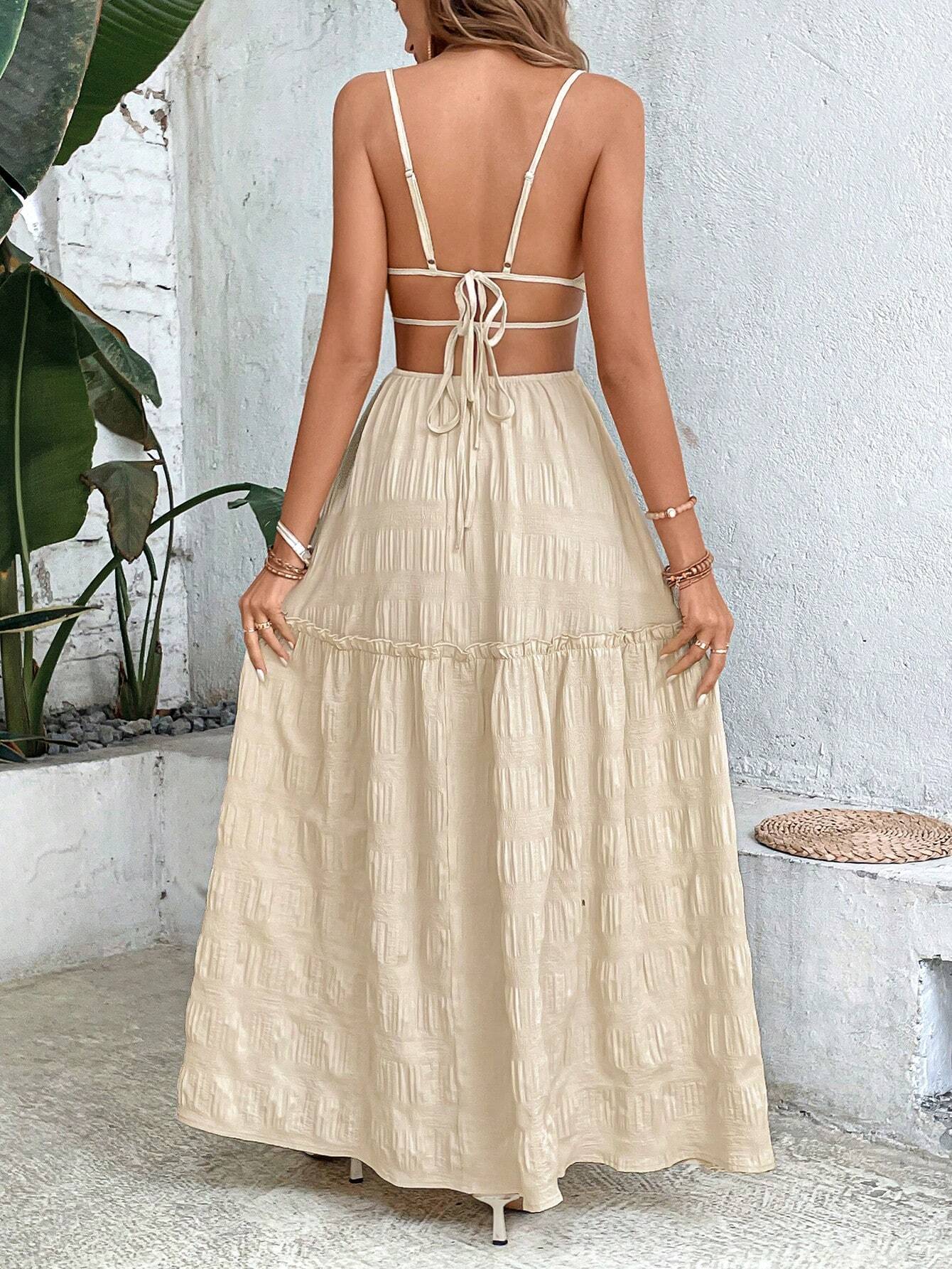 Vestido Longo Bege Lisboa