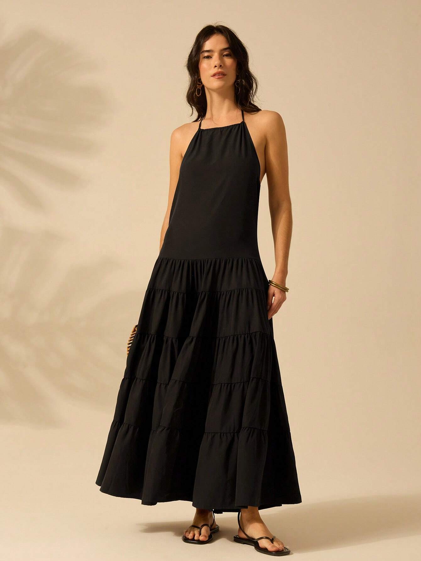 Vestido Longo Preto Panamá