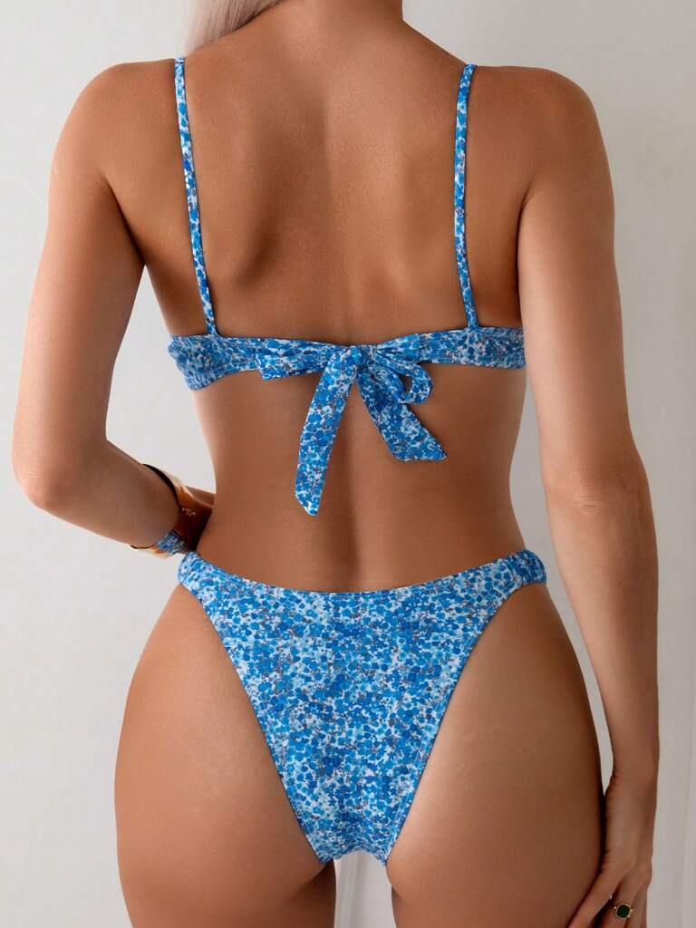 Biquíni Multicolorido Azul Rizya