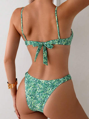 Biquíni Multicolorido Verde Rizya