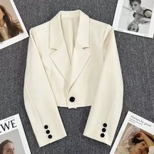 Blazer Feminino Alfaiataria Modelo Curto
