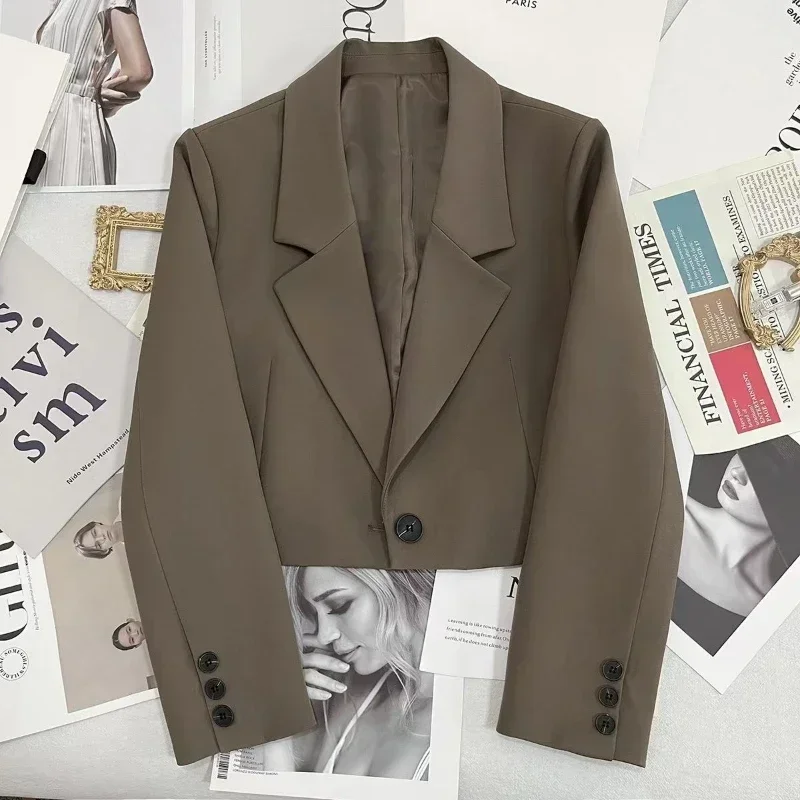 Blazer Feminino Alfaiataria Modelo Curto