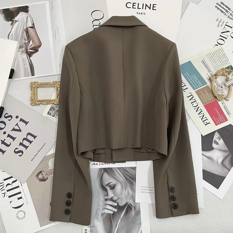 Blazer Feminino Alfaiataria Modelo Curto