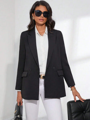 Blazer Feminino Alfaiataria Preto