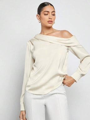 Blusa Feminina Damasco Manga Longa Praga
