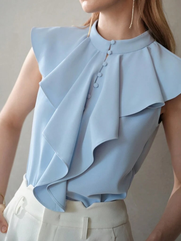 Blusa Feminina Gola Alta Parma