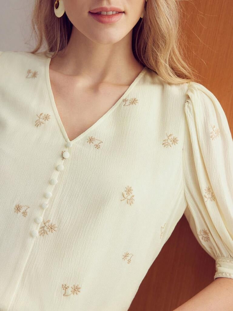 Blusa Feminina Manga Bufante Catarina