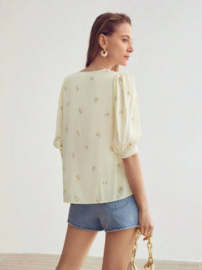 Blusa Feminina Manga Bufante Catarina