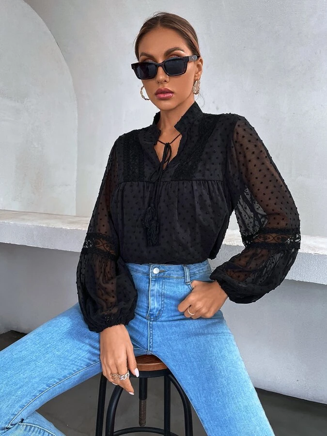 Blusa Feminina Manga Longa Joline