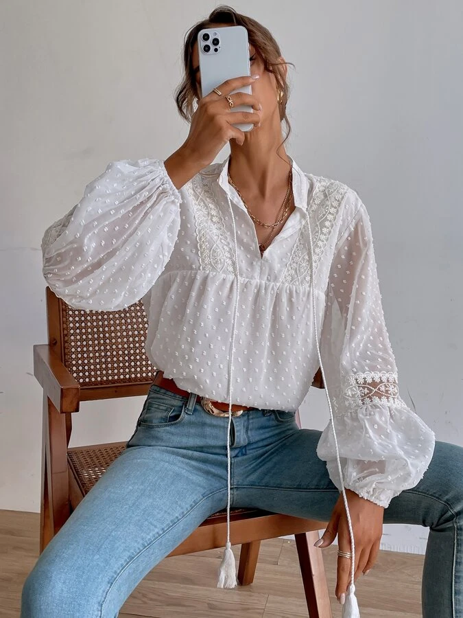 Blusa Feminina Manga Longa Joline