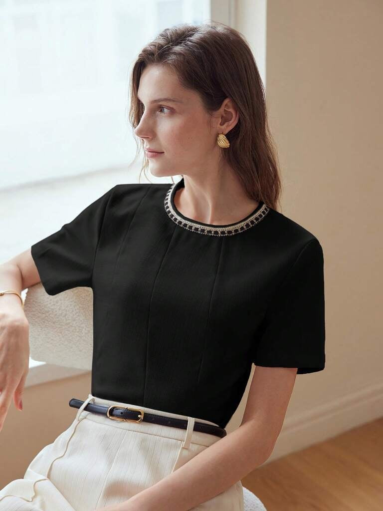 Blusa Feminina Preta Udine