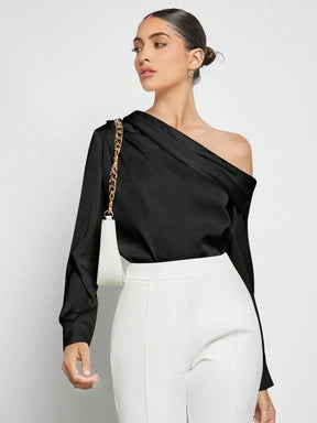 Blusa Feminina Preto Manga Longa Praga