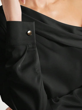 Blusa Feminina Preto Manga Longa Praga