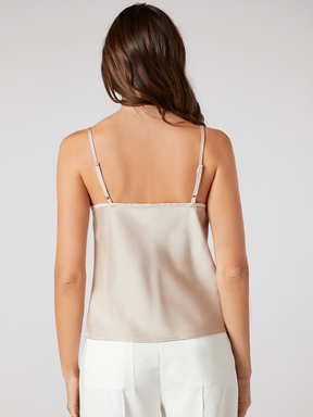 Blusa Feminina Regata Bege Modelo Social