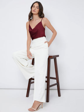 Blusa Feminina Regata Vinho Modelo Social