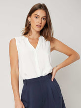 Blusa Feminina Sem Manga Branca