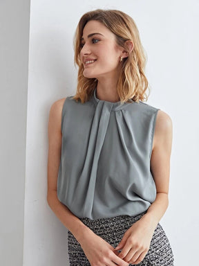 Blusa Feminina Social Cinza Imperia