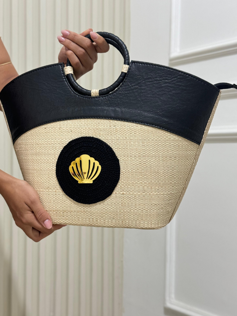 Bolsa de Palha Buriti Preta