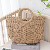 Bolsa de Palha Capri Marrom
