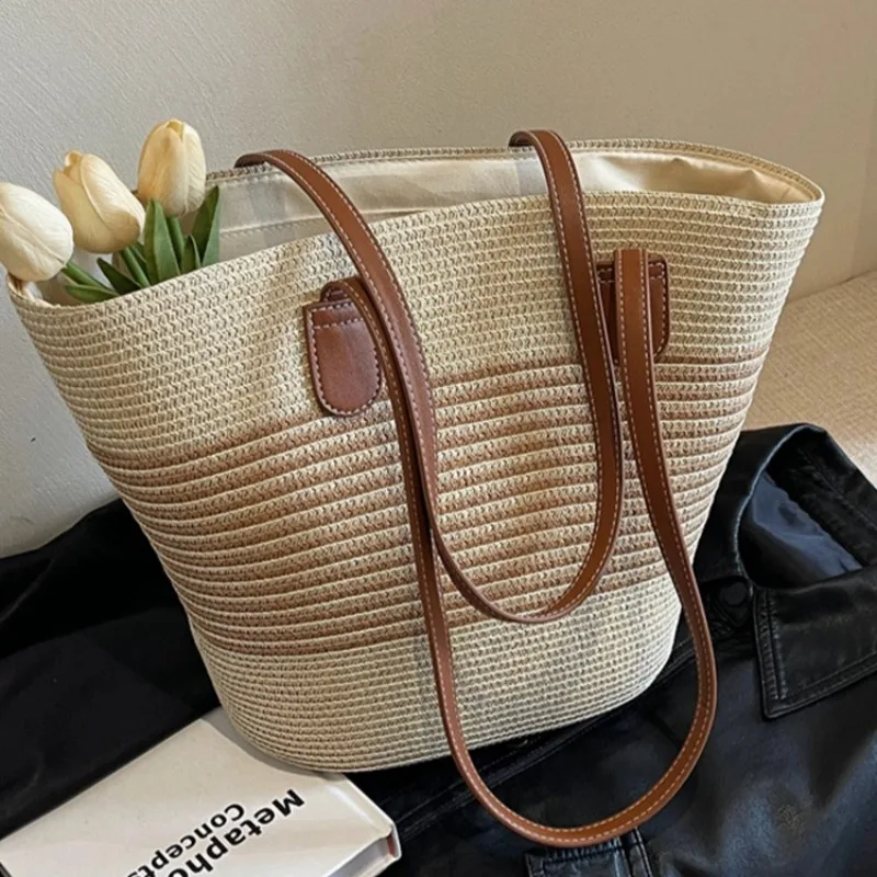 Bolsa de Palha Florence Bege