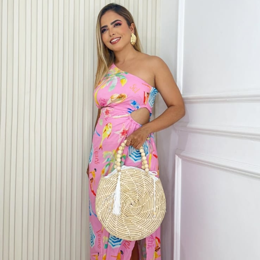 Bolsa de Palha Grande Modelo Charoíta