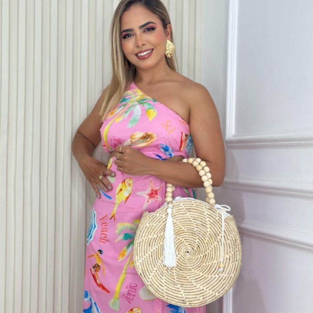 Bolsa de Palha Grande Modelo Charoíta