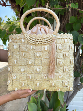 Bolsa de Palha Média Alça de Mão Ouralita